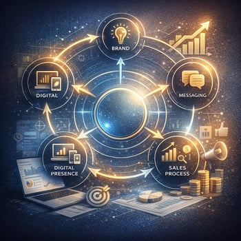 Coordinated marketing strategy flowchart